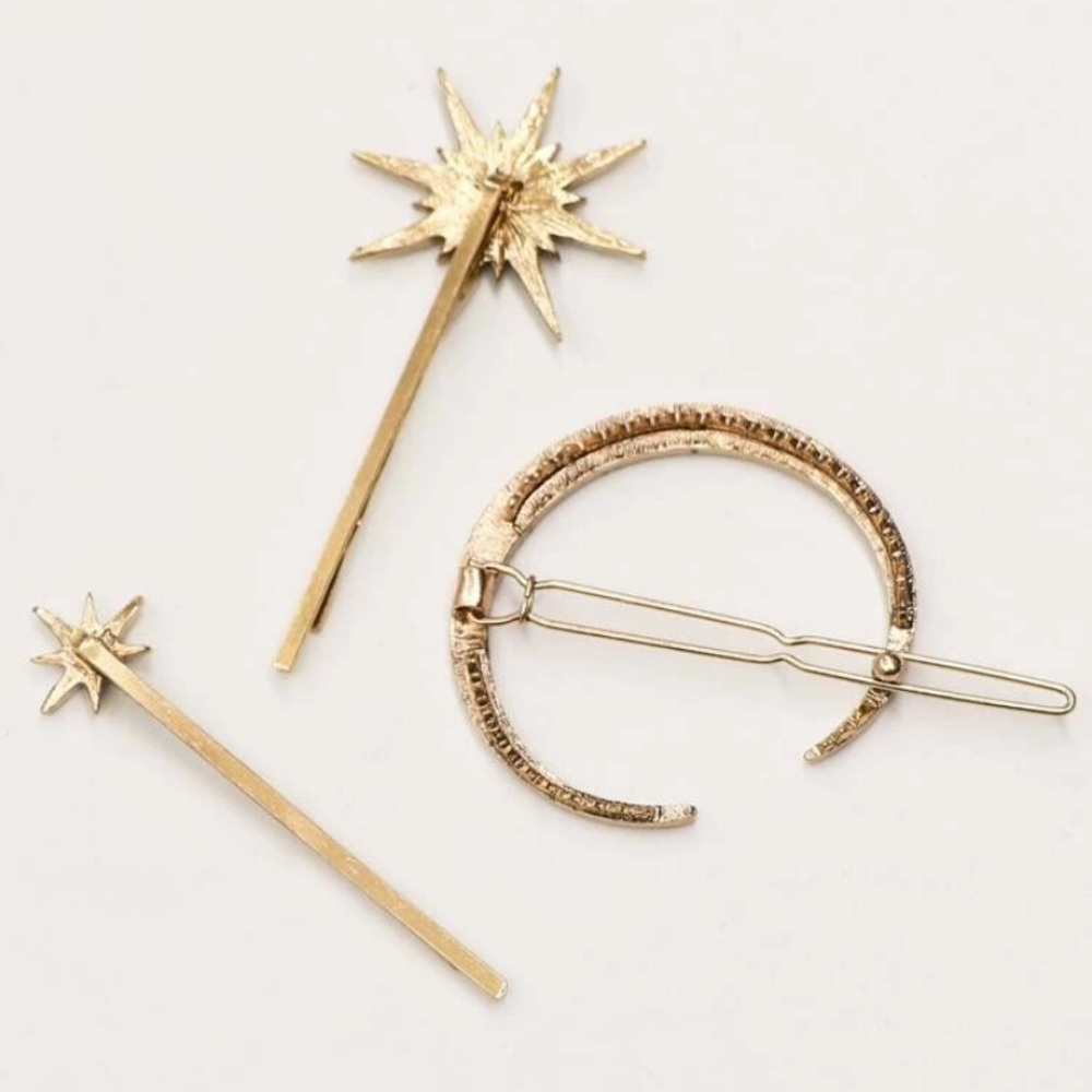 Anthropologie’s BHLDN Star Hair Pins Astria Hair Pin Set✨ - Picture 8 of 11